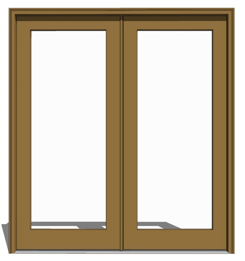 Free Swing Door Revit Download – All-Wood Outswing 2-Panel French ...